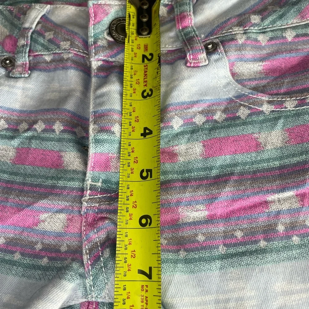 American Eagle Outfitters Women's Multicolor Patterned Jean Shorts